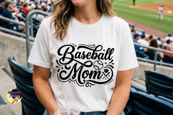 Baseball Mom SVG: A Versatile Graphic Design Asset for Crafts and Branding