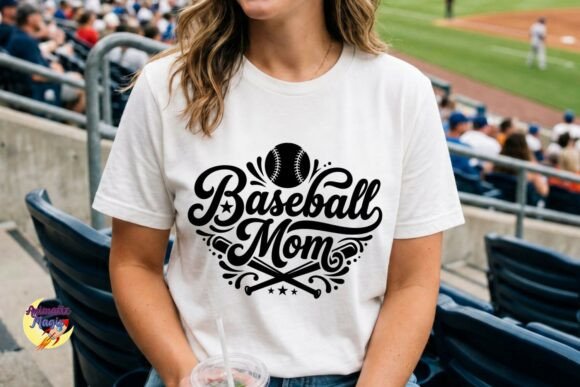 Baseball Mom SVG Design for Crafts and Graphics