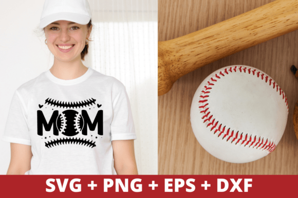 Baseball Mom SVG Design for Crafts and Graphics