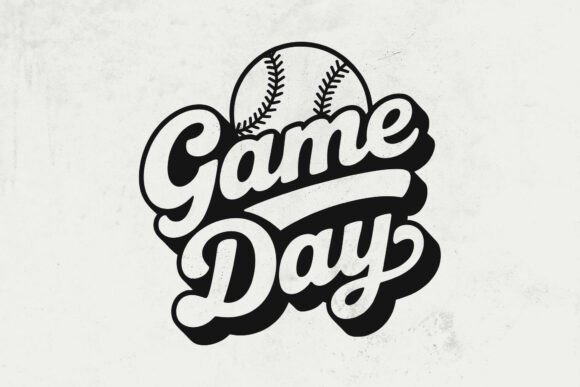 Game Day Baseball SVG: A Retro Graphic for Crafts and Creative Projects
