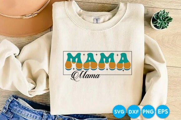 Mama Mama Quotes Retro SVG Design: A Versatile Graphic for Crafts and Marketing