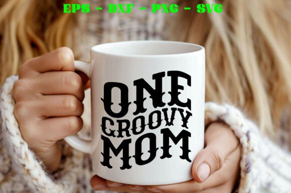 One Groovy Mom Svg: A Graphic Design Asset for Crafts and Creations