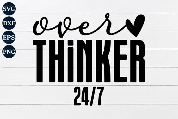 Overthinker SVG PNG: A Modern Graphic Design Asset for Content Creators