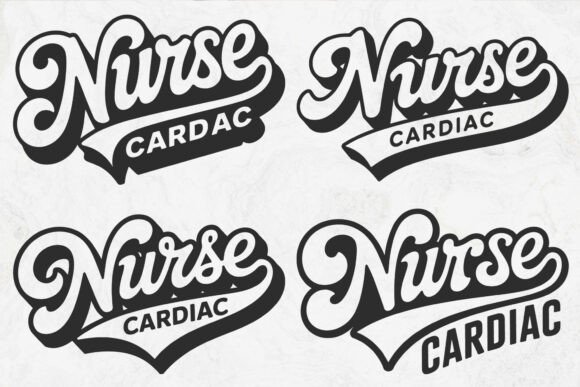 Retro Cardiac Nurse SVG for Crafts: A Graphic Design Asset Worth Adding to Your Collection